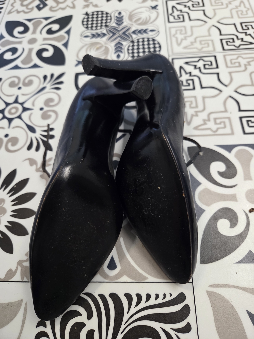 Dior Black Leather Mary Jane Pumps - Picture 6 of 6